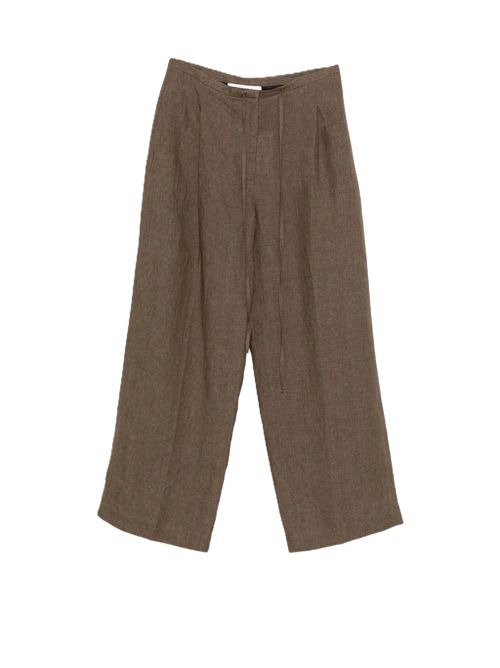 RÓHE patalone relaxed drawstring marrone Róhe | 419-30-037240 BROWN MELANGE